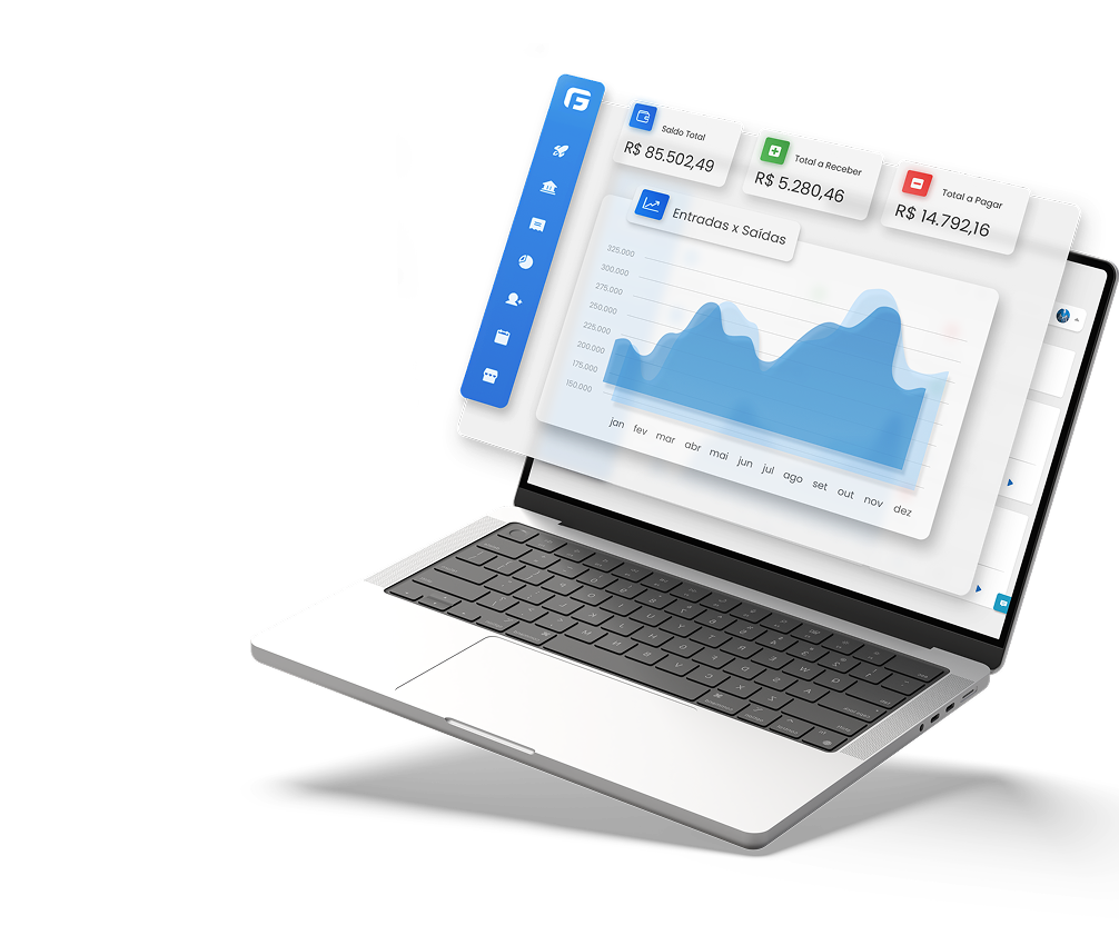 Dashboard do GF Software em 3D